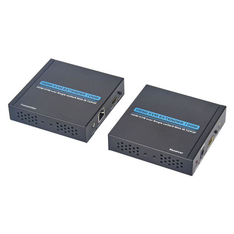 HDMI KVM Extender 100m over lan cable with IR+TCP/IP