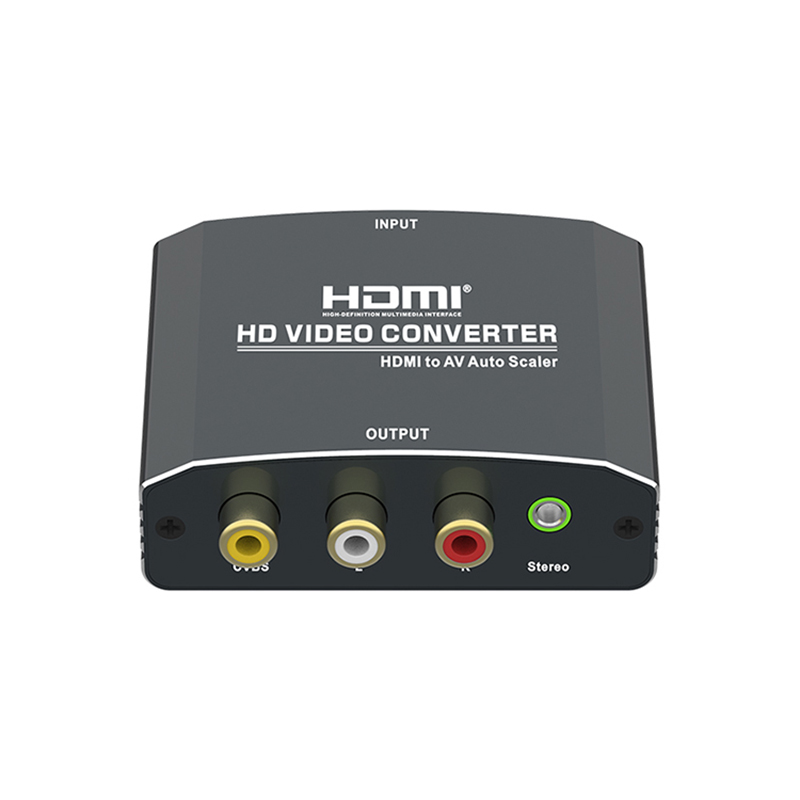 HDMI to AV+Stereo Converter(Up to 4K)