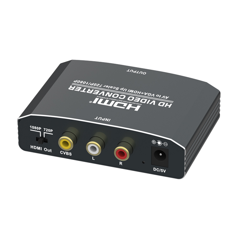 AV to HDMI/VGA+Stereo Converter