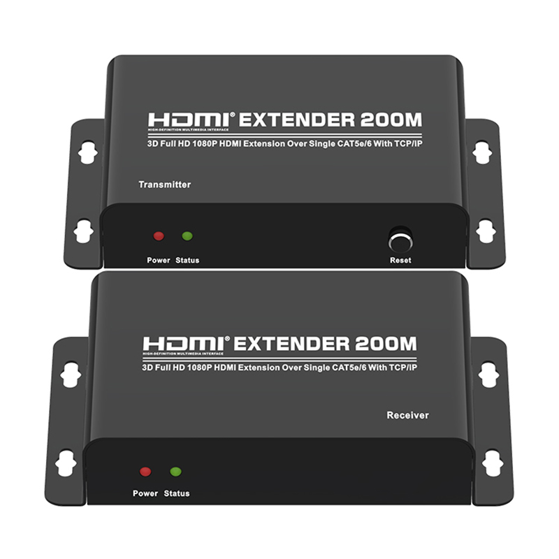 HDMI 200M Extender Over CAT5e/6 With IR+TCP/IP(3D Full HD 1080P)