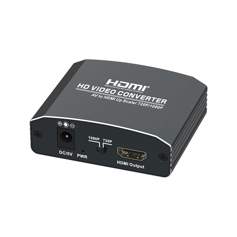 AV to HDMI+Stereo Converter(Up Scaler)