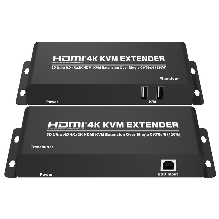  HDMI KVM Extender over Single CAT5e/6（120M） (Ultra HD 4Kx2K)